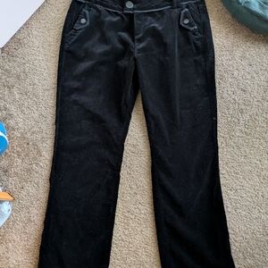 DKNY Black Velvet Women's Pants